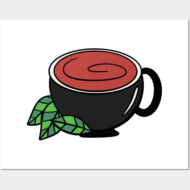 Cup of Tea Wall Art by Kelly Louise Art